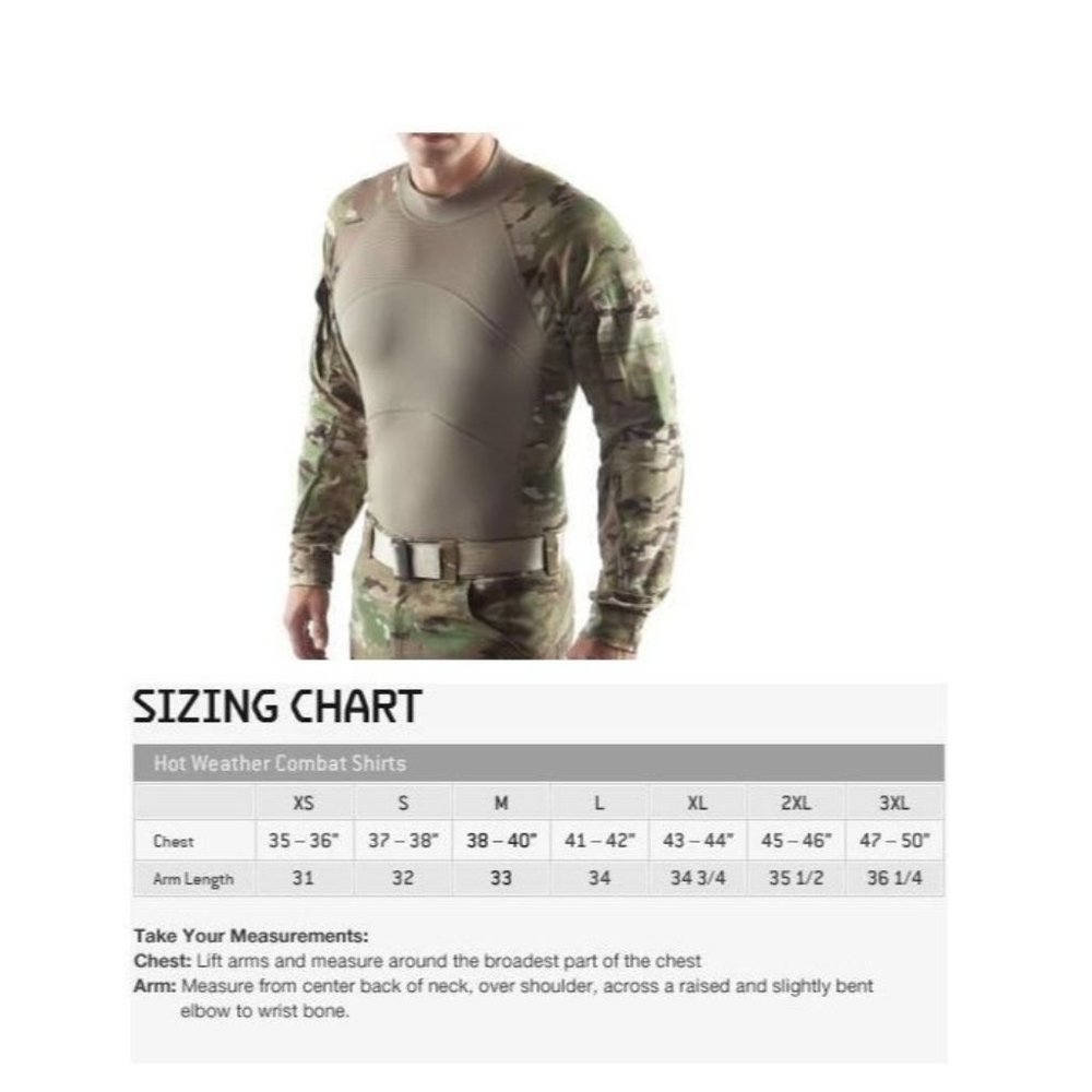 Massif Mountain Gear Company Army Combat Shirt W911qy… Gem